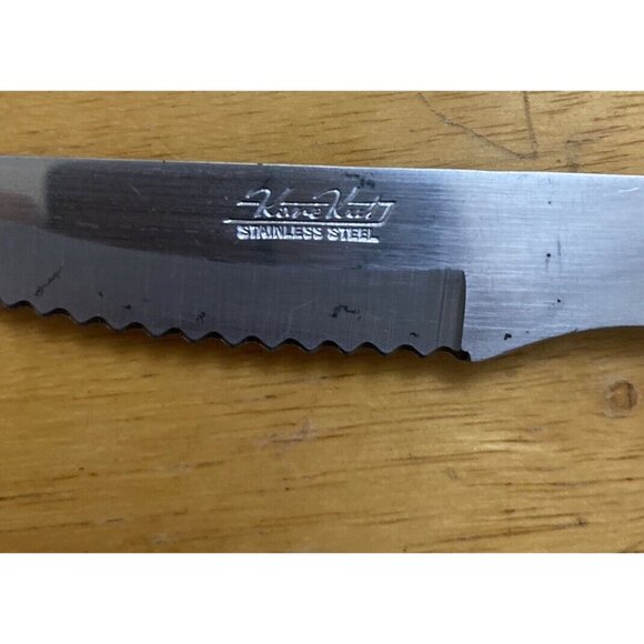Vtg Kane Kut Replacement Serrated Steak Knife Stainless Steel Made in Japan HTF - Picture 4 of 6